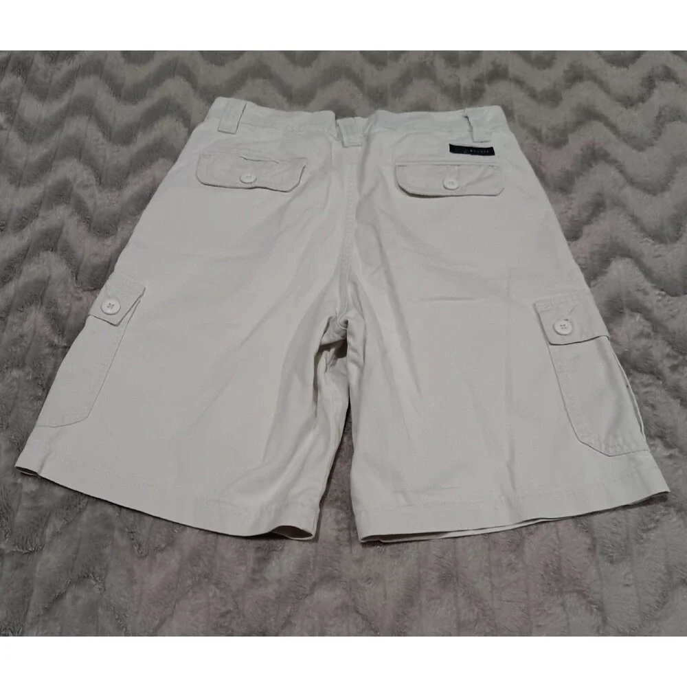Levis Silvertab Khakis Womens Juniors 7 Creme Cargo 100% Cotton Explorer Shorts